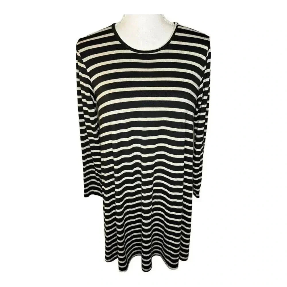 Anthropologie Puella Size Small‎ Black And Tan Tunic Top